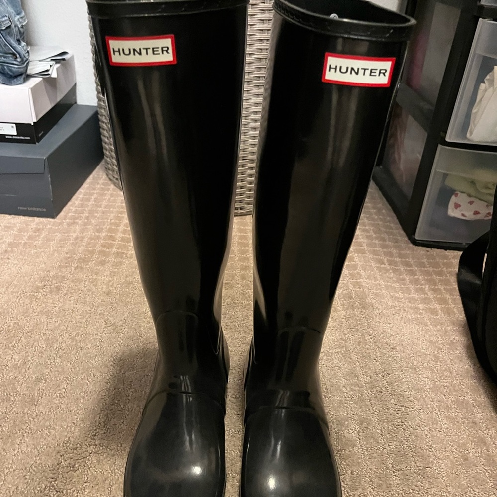 Womens Black hunter boots